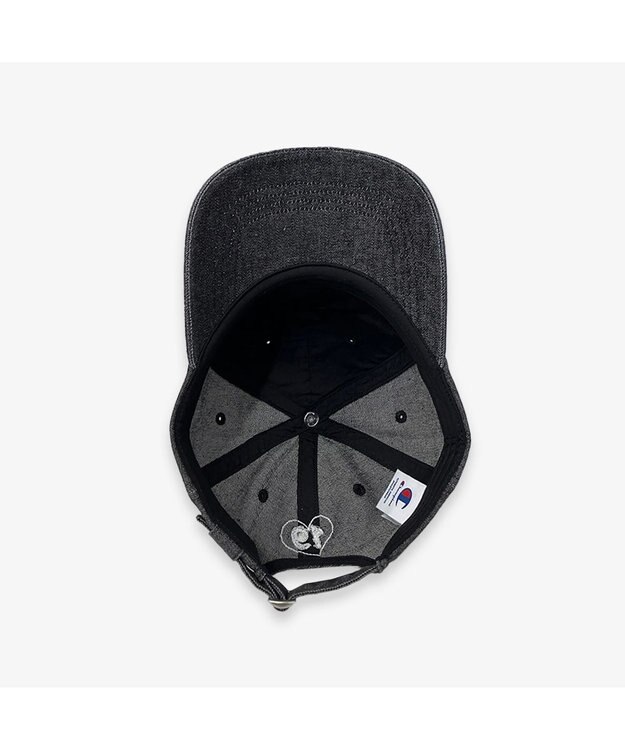 林八百吉商店 Champion　デニムエンボスローキャップ ブラック