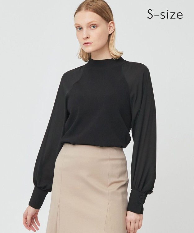 BEIGE， 【S-size】HOLLY / ドッキングニット Black