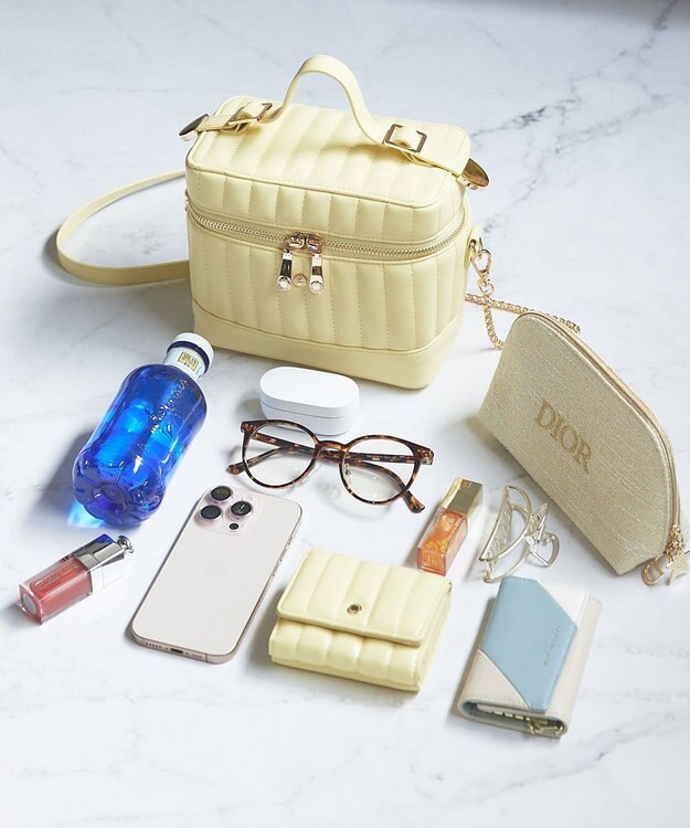 style code 【MERCURYDUO/マーキュリーデュオ】スタッズキルティング　口金ミニ財布 イエロー