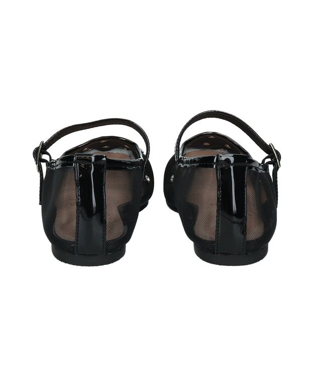 Bridget Birkin 【Bridget Birkin】ドットビジューチュールフラットシューズ ブラック雑材