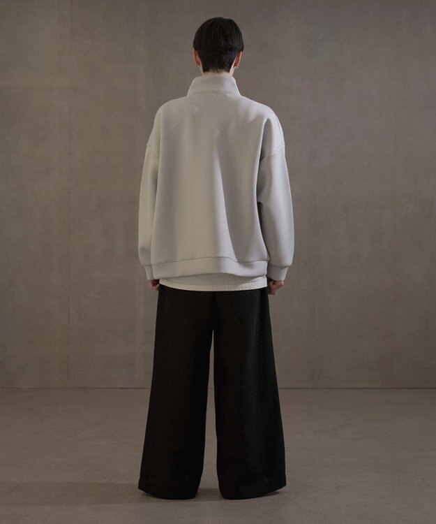 WEGO KEEPWARM　BIGハーフZIPプルオーバー ライトグレー