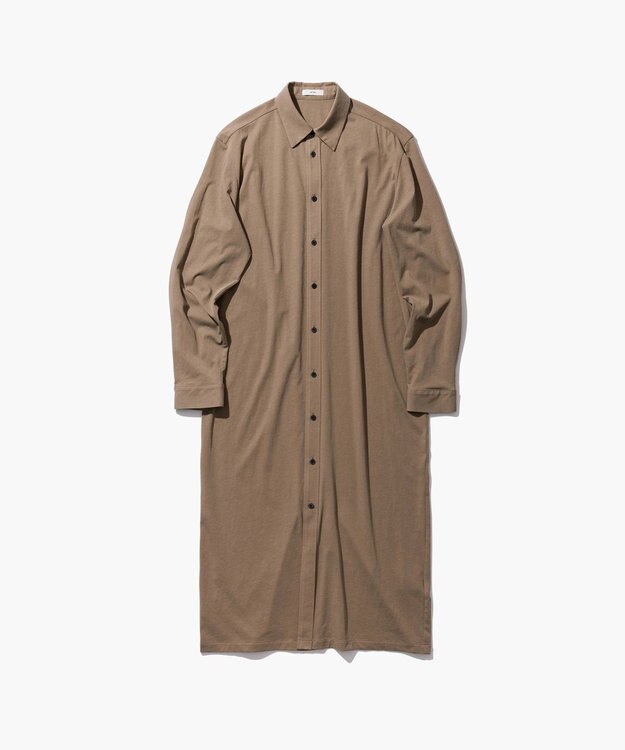 ATON FRESCA NUBUCK | シャツドレス BEIGE