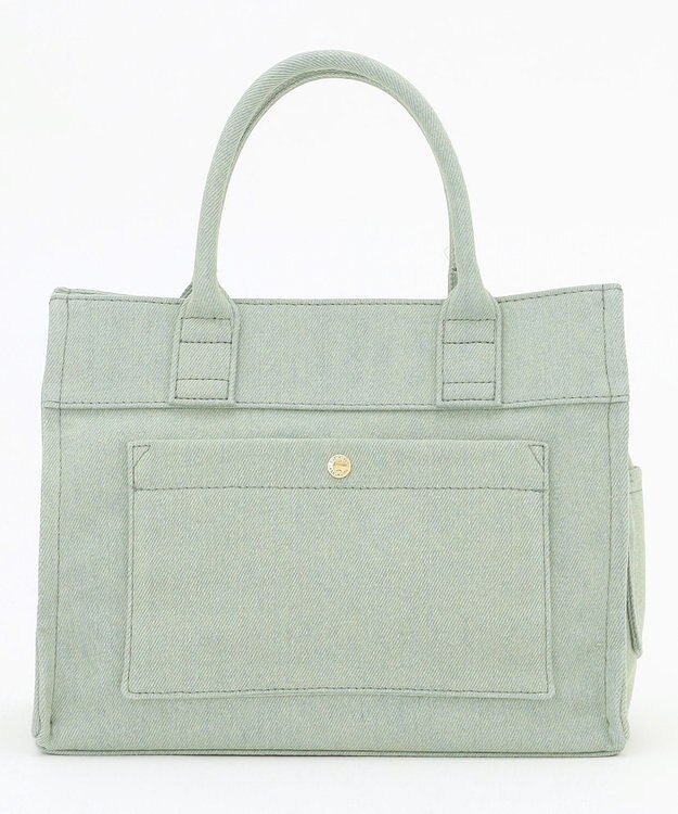 LA BAGAGERIE チャーム付きデニムバッグ Sサイズ ブルー