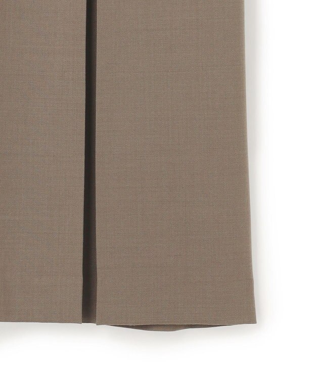 ICB 【UVカット・洗える】ウール2WAYストレッチ 長袖ワンピース モカ