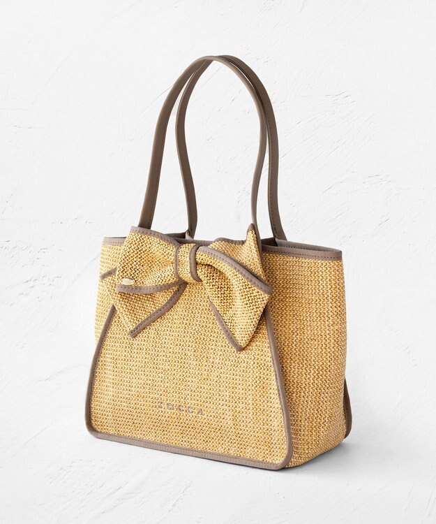 TOCCA KNOT IN HEART BASKET かごバッグ ベージュ系