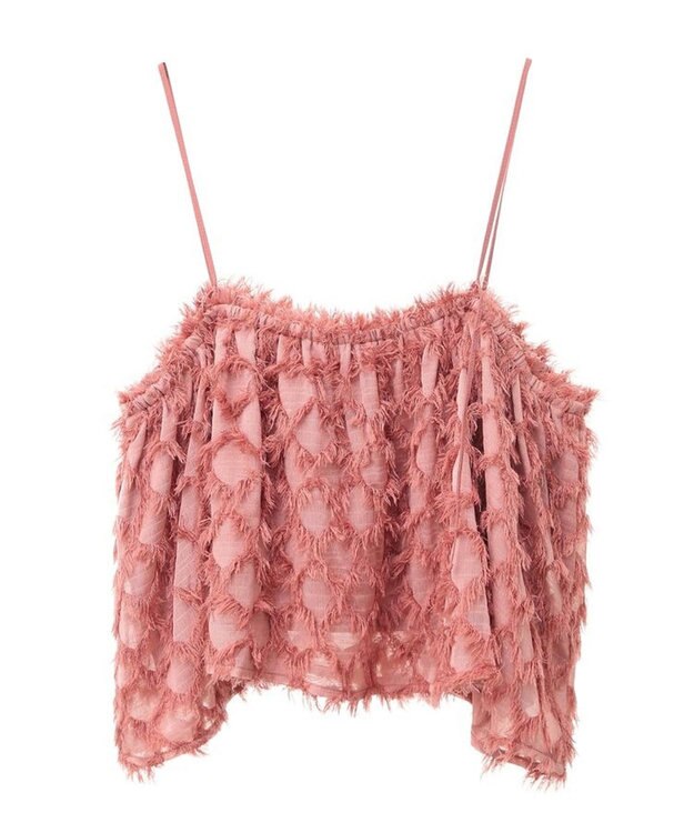 Green Parks ・ＥＬＥＮＣＡＲＥ　ＤＵＥフリンジジャカードビスチェ Pink