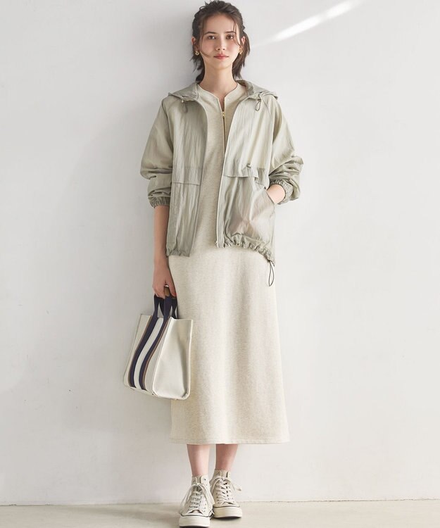 23区 L 【SLOW/一部店舗限定】ナイロン パーカー ブルゾン モスグリーン系