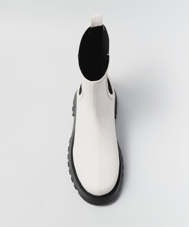 BONTRE 【PRECIEUX JOUET/プレシュウジュエ】トラックソールミドルサイドゴアブーツ ホワイト