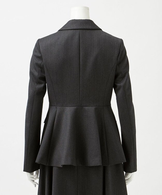 23区 【エステータ】CANONICO カバートクロス ジャケット チャコールグレー