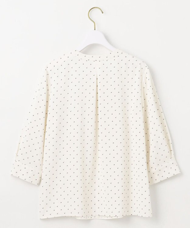 ANY SIS L 【洗える】ラッフルボウ ブラウス オフベース