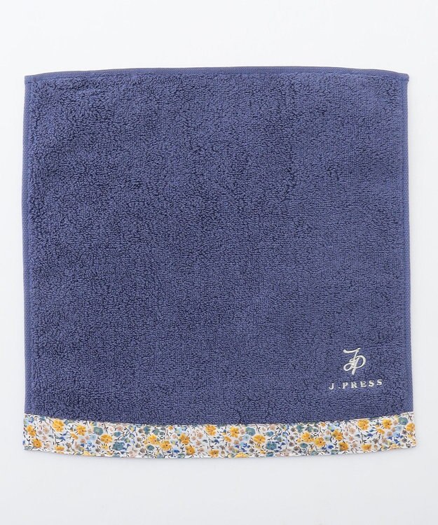J.PRESS LADIES 【LIBERTY】【エステネージュ】 タオルハンカチ ダルブルー×Liberty系