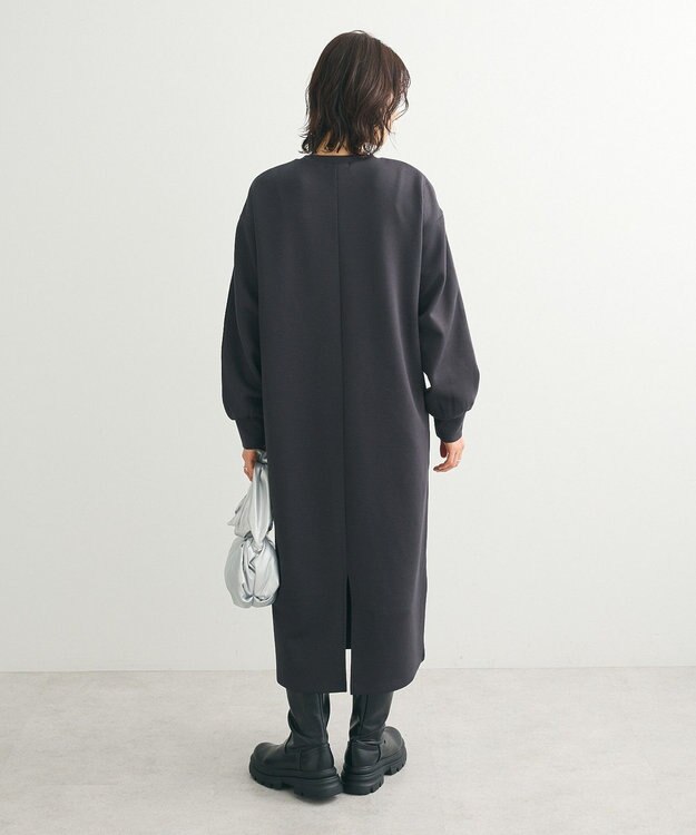 Green Parks ハーフＺＩＰトラックワンピース Charcoal Gray