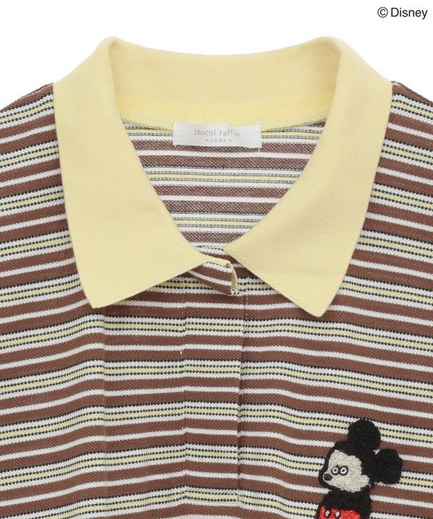 Green Parks Ｍｉｃｋｅｙ　ｆｒｉｅｎｄ　／　ワンポイントショートポロ Border