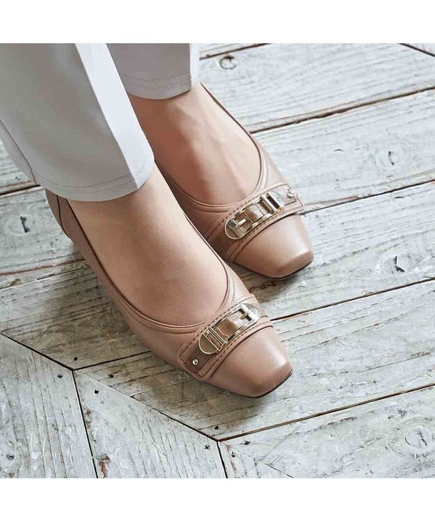 Riz raffinee <Riz raffinee>バックルデザインパンプス キャメル