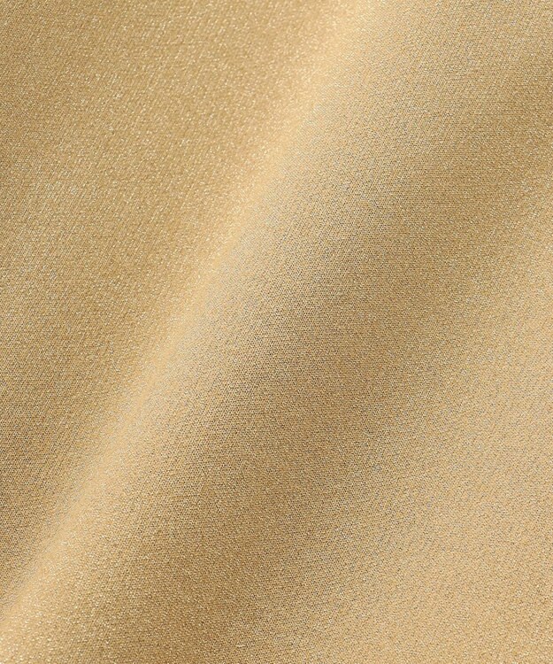 uncrave 【手洗い可】ドライタッチ ニット アメスリ バックオープン ワンピース（uncrave WHITE） サンドベージュ×ゴールド