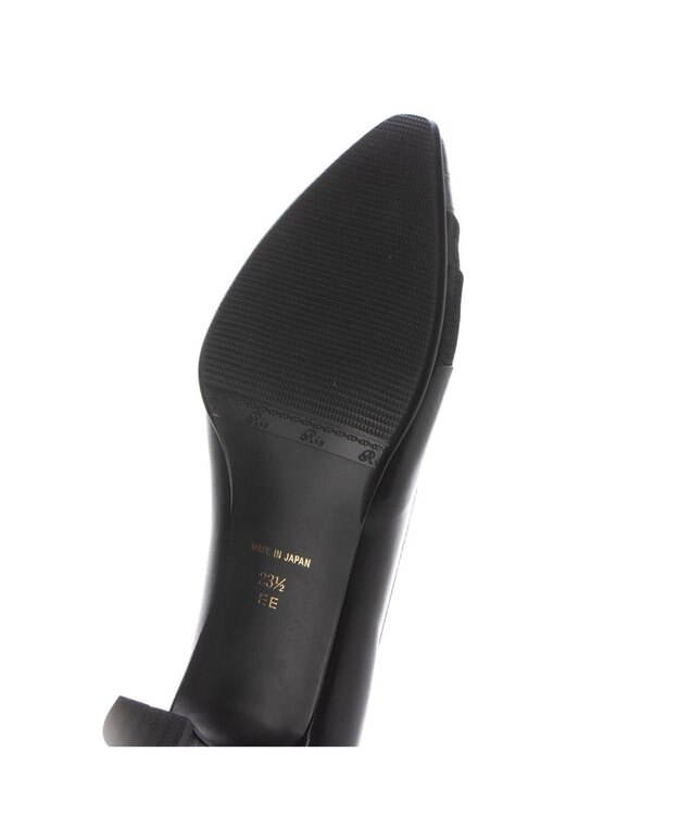 Riz raffinee <Riz raffinee>異素材ポインテッドトゥコンビパンプス ブラック