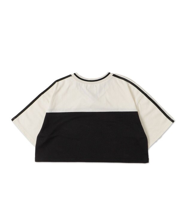 WEGO 2ライン切り替えメッシュショートT ブラック