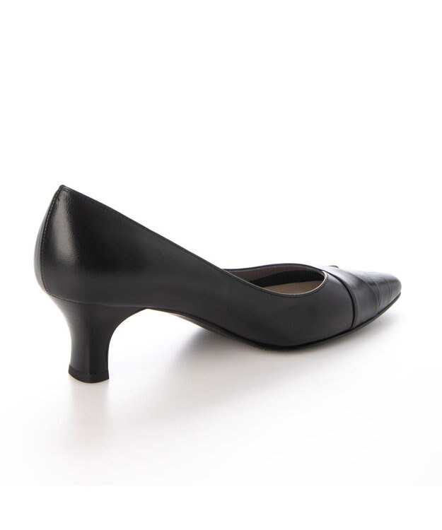 Riz raffinee <Riz raffinee>異素材ポインテッドトゥコンビパンプス ブラック