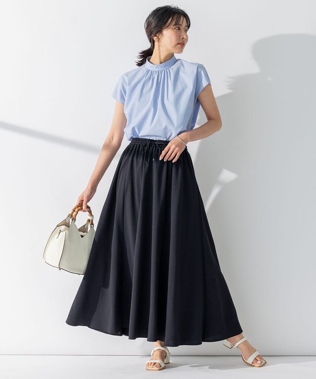 23区 【CLASSY.6月号掲載】LORISTELLA バンブーハンドル ショルダーバッグ ホワイト系