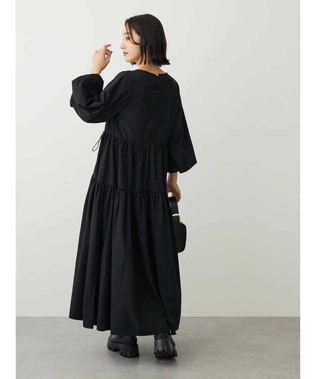 Green Parks ・ＥＬＥＮＣＡＲＥ　ＤＵＥ　ドロストティアードワンピース Black