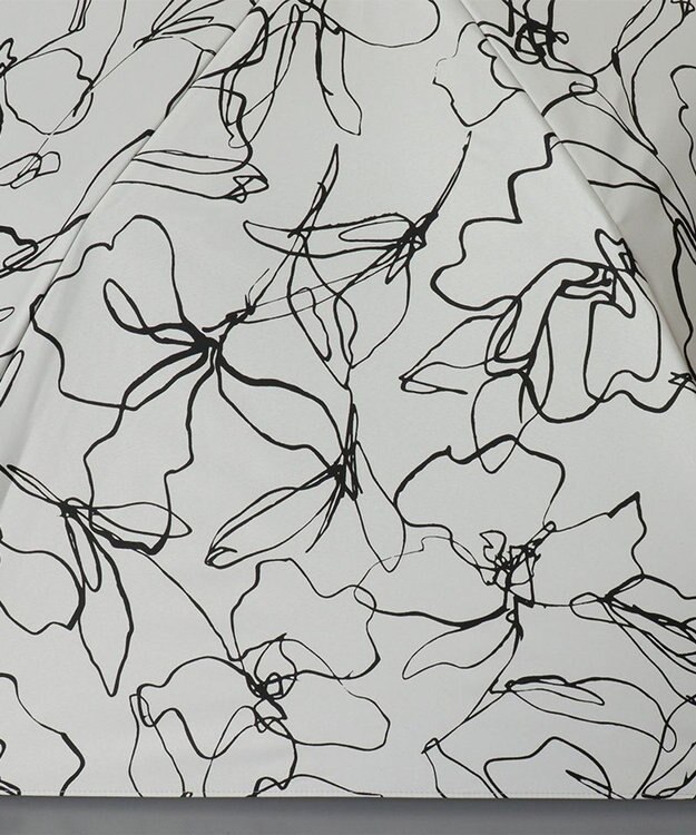 AURORA Beaurance （ビューランス）プリント柄 晴雨兼用トップフラット折傘 クリーム