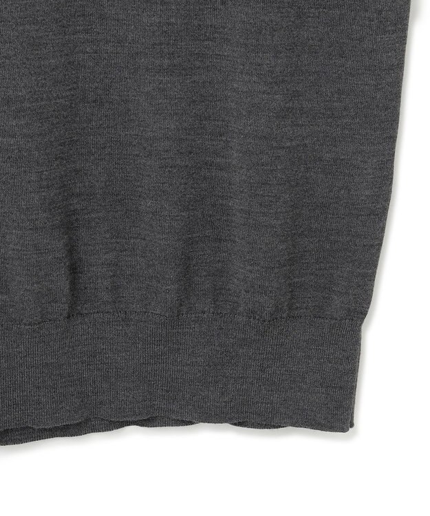 23区 【洗える】サステナブルウール 半袖 ニット グレー系1