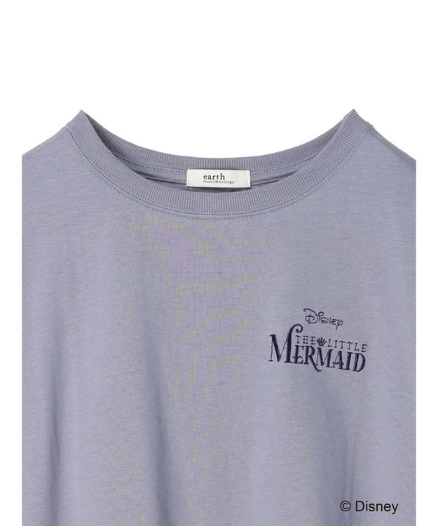earth music&ecology リトル・マーメイド / プリントTee Charcoal Gray