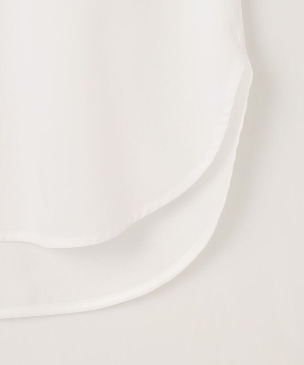 自由区 L 【洗える】SOMELOSバンドカラー ブラウス オフ