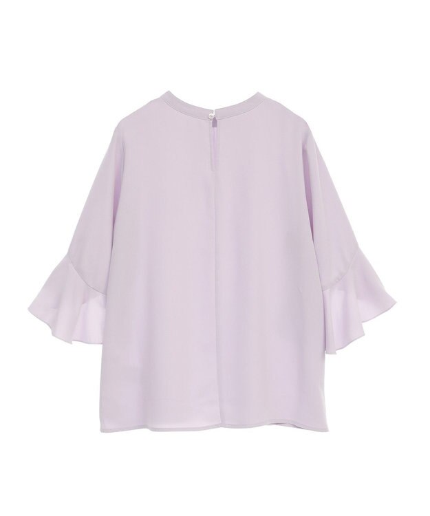 earth music&ecology フリル７分袖ブラウス Pink