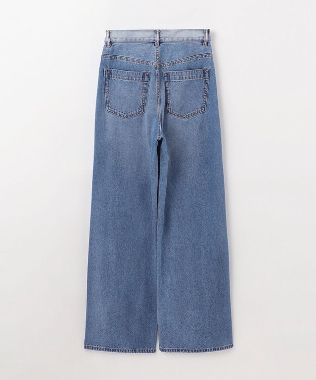 GRACE CONTINENTAL ラップデニムパンツ バイカラー