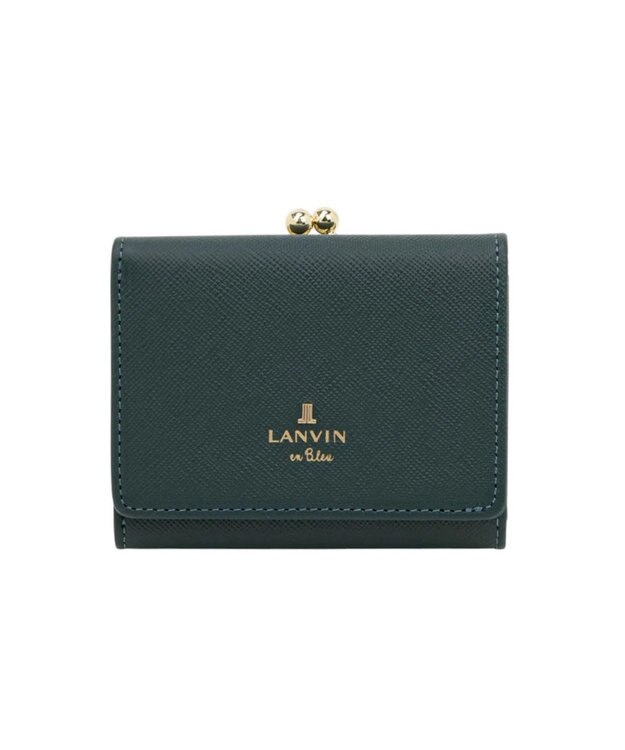 LANVIN en Bleu リュクサンブール 口金二つ折り財布 ディープグリーン