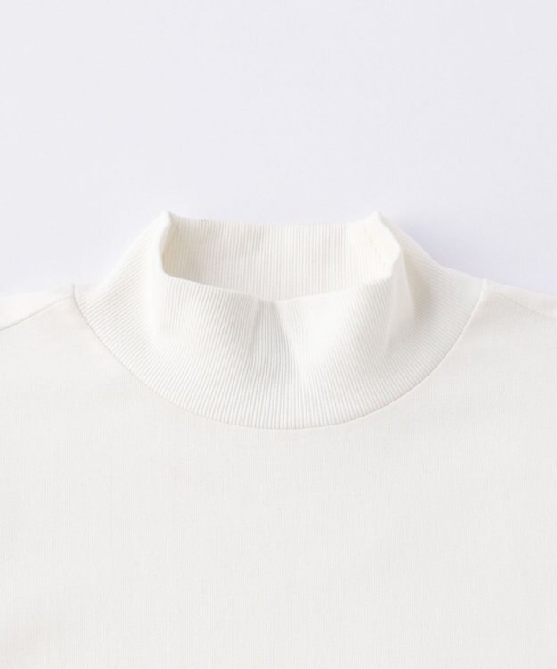 UNFILO MENS コットン モックネックTEE [23年秋冬商品] シロ