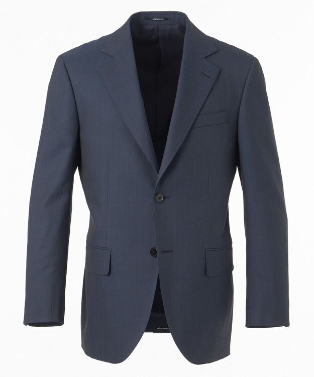J.PRESS MEN 【ESSENTIAL CLOTHING】インディゴルック マイクロヘリンボーン スーツ ダルブルー系1