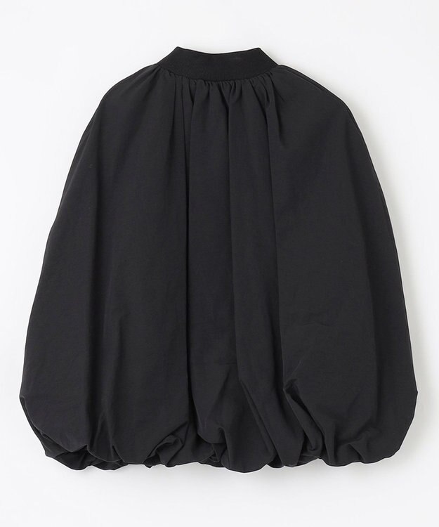 NAVE 【Nave　洗える】ソフトタフタ  スリットスリーブ ブルゾン ブラック系