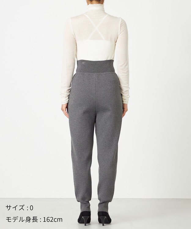 NAVE 【ReNAVE・洗える】スムースニット パンツ グレー系