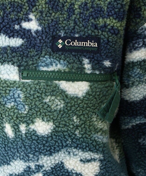 Columbia Columbia/ ウィメンズヘルベチアII プリントクロップドハーフスナップフリース /コロンビア Everblue Sisters、 Rain Forest