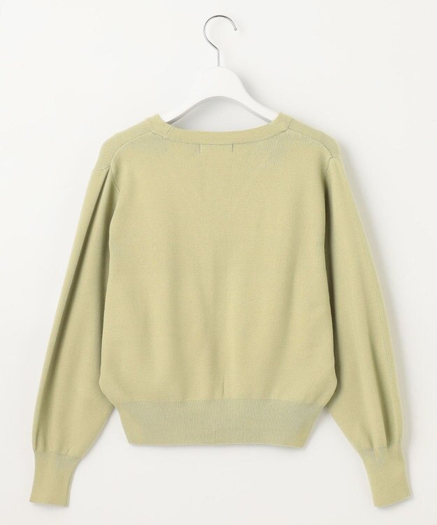 Feroux 【洗える】ビジューボタン2WAY カーディガン ライトグリーン系