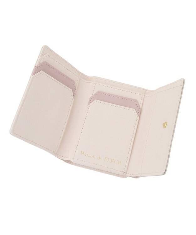 Maison de FLEUR EC限定カラーモノグラムウォレット Pink Beige
