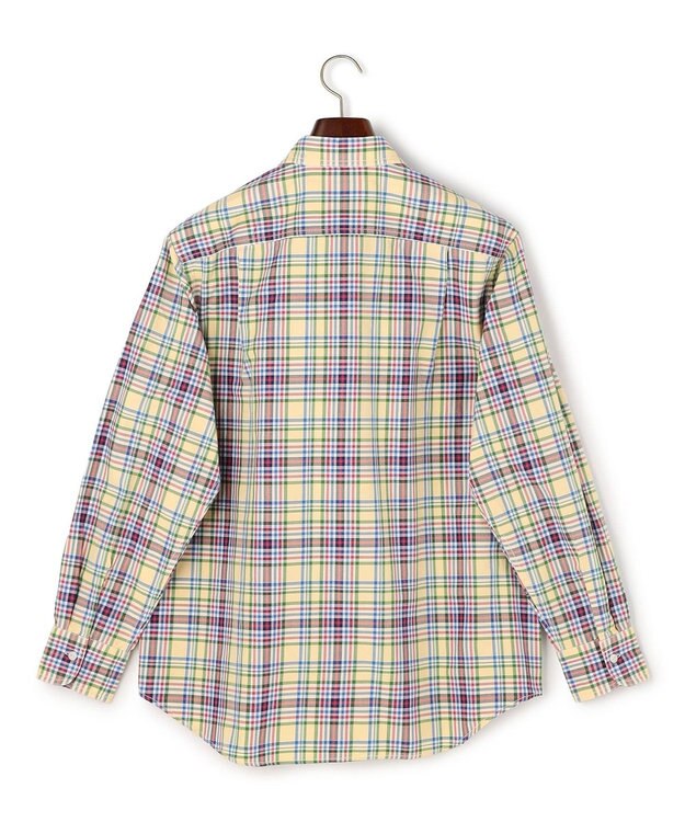 J.PRESS MEN オックスフォードマルチカラーチェック シャツブルゾン イエロー系3