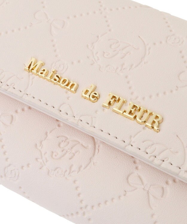Maison de FLEUR EC限定カラーモノグラムウォレット Pink Beige