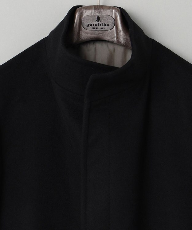 GOTAIRIKU ウールカシミヤビーバー_スタンドカラー ブラック系8