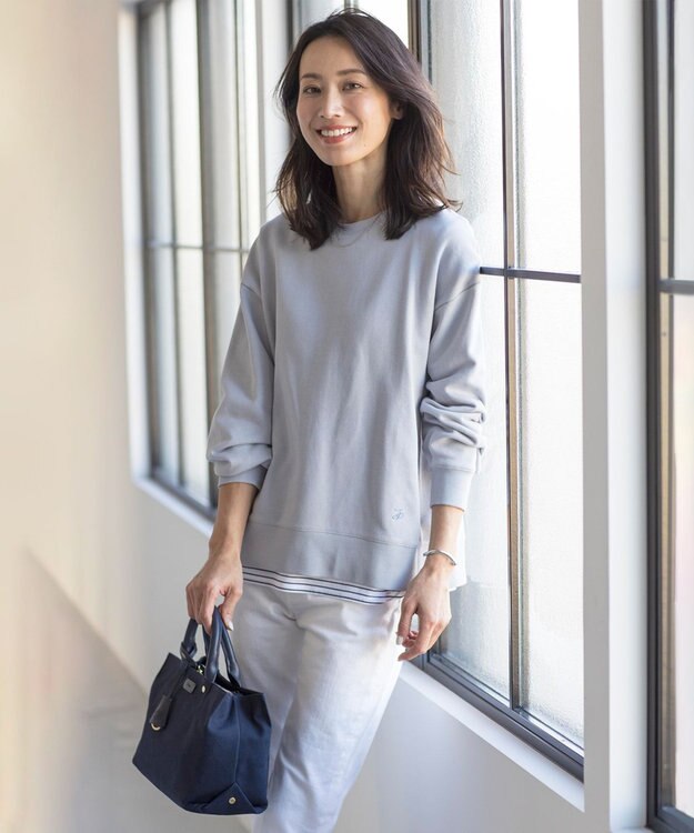 J.PRESS LADIES 【2way・撥水】キャンバス トート バッグ ネイビー系