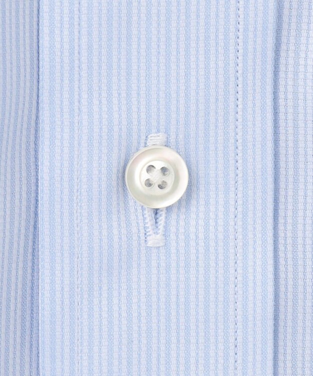 J.PRESS MEN 【PREMIUM PLEATS / 形態安定】スーピマコットンマイクロストライプ シャツ/B.D. サックスブルー系1
