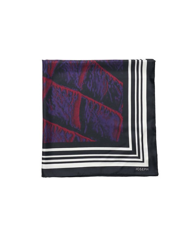 JOSEPH ラージシルクスカーフ Layla Cherry Violet