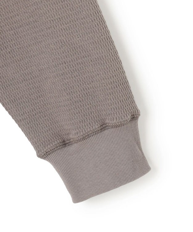 J.PRESS YORK STREET 【UNISEX】ハニカムワッフル Tシャツ ライトグレー系