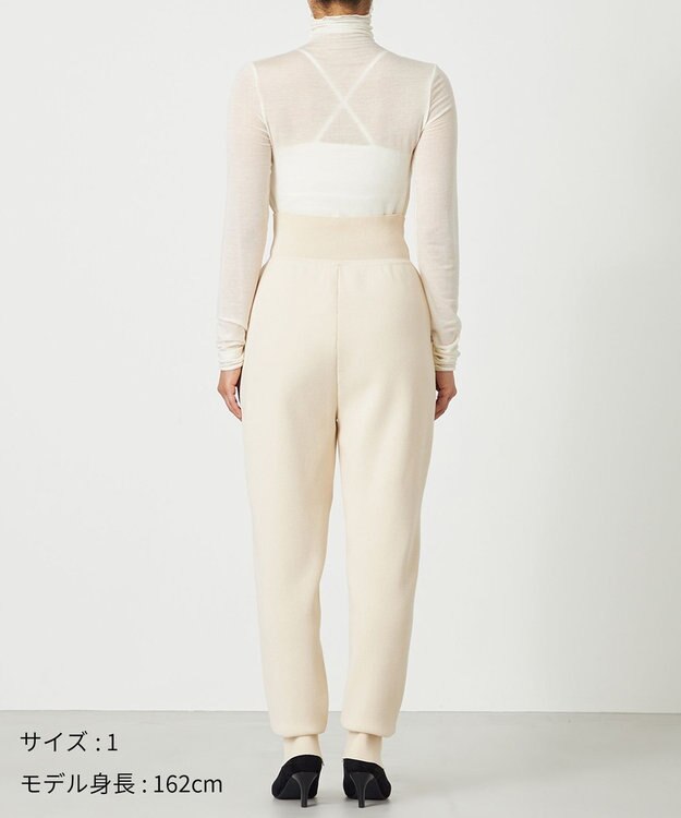 NAVE 【ReNAVE・洗える】スムースニット パンツ ホワイト系