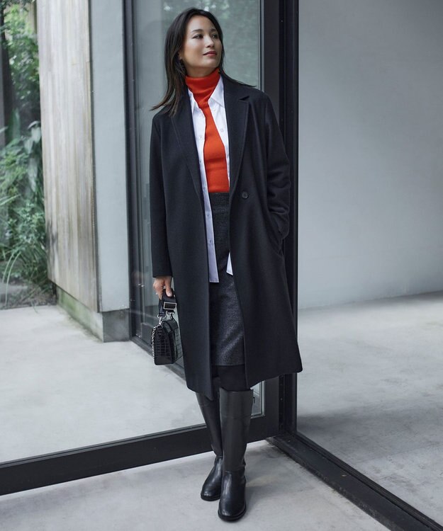 ICB L 【新色追加・WEB限定カラーあり】エクストラファインメリノ タートルネックプルオーバー シナバー系