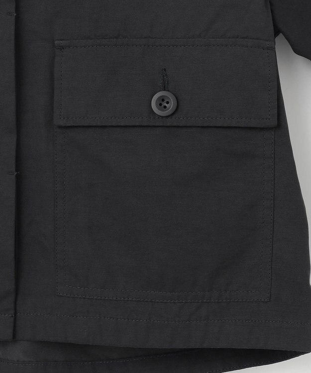 23区 【SLOW/一部店舗限定】ウォッシュドピーチタフタ ブルゾン グレー系