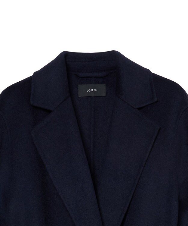 JOSEPH 【WEB＆OUTLET限定】ダブルフェイスウールキャッシュコート ラップコート Navy