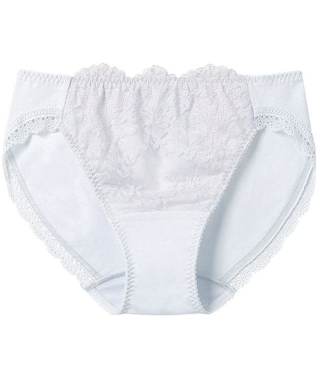 Wing ペアショーツ 【ナチュラルアップブラ】 身生地部オーガニックコットン混 はきこみ丈あさめ KF3000 ウイング／ワコール サックス